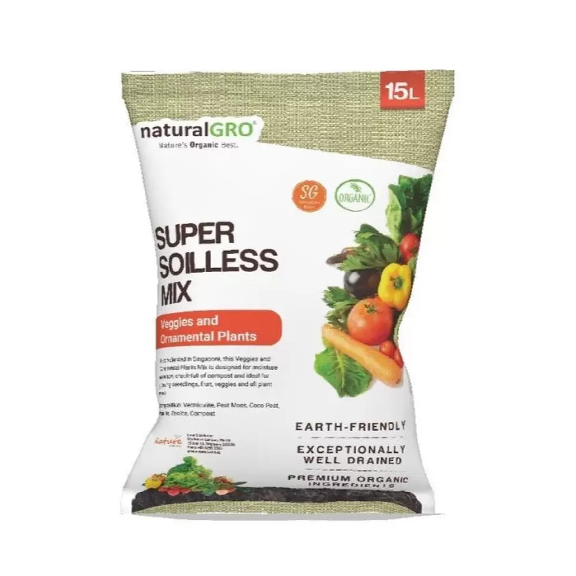 Discount Super Soilless Veggie And Ornamental Potting Mix 5L/15L Soil Mix