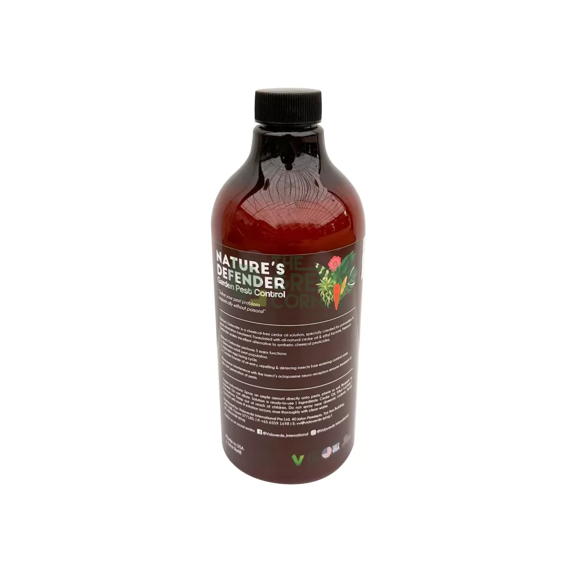 Discount Nature's Defender Garden Pest Control 1L Refill Bottle Pesticide